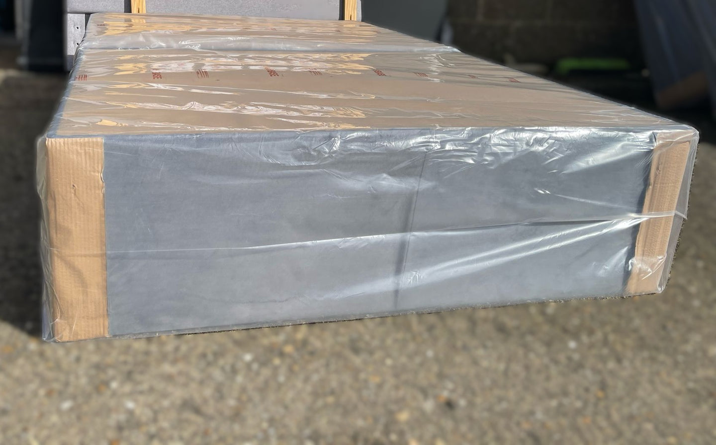 4ft Small Double Divan Base - Grey